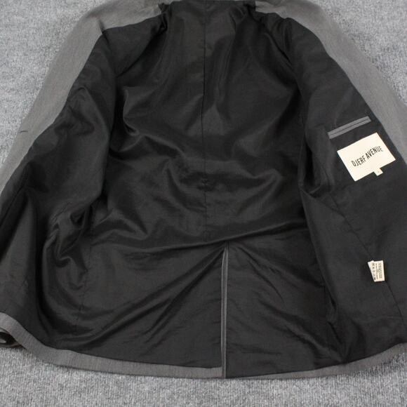 Djerf Avenue Blazer Women Small Forever Grey Two Button Oversized Academia Work - Picture 8 of 16